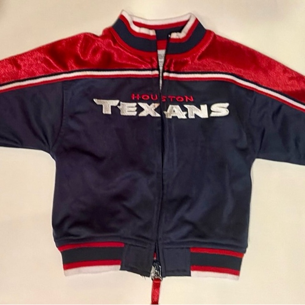 Toddler’s Houston Texans Navy & Red Zip-Up Jacket (size 18 mo)